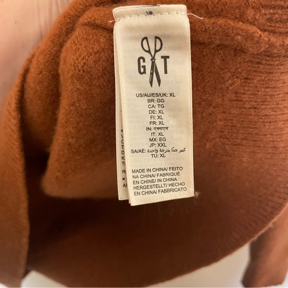 Goodthreads Lambs Wool Kids Sweater Size XL Orange Unisex Fall - Picture 5 of 6